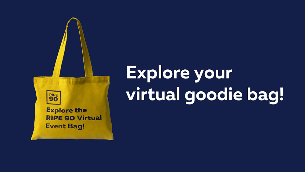 RIPE 90 Virtual Event Bag